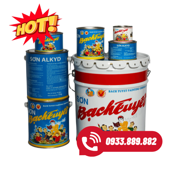 Sơn phủ màu Alkyd bóng Bạch Tuyết