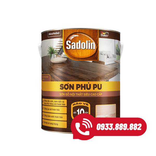 Sơn Phủ PU Nội Thất Sadolin – Mờ