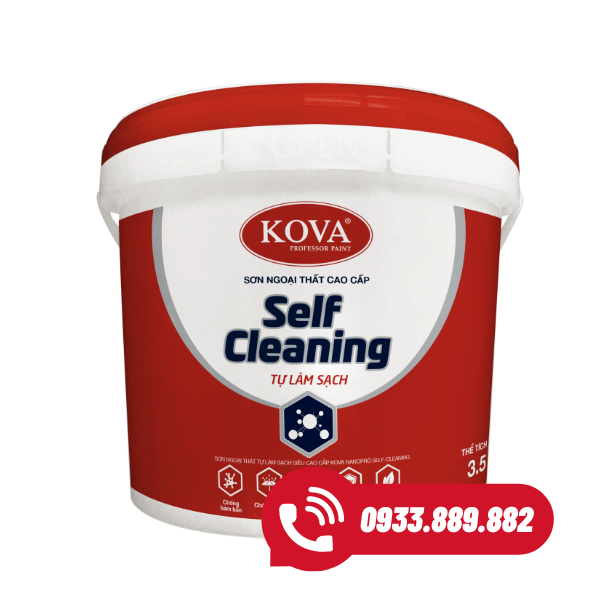 Sơn ngoại thất tự làm sạch siêu cao cấp Kova Nano Self Cleaning nền S T