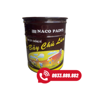 Sơn chống rỉ naco màu đỏ nâu