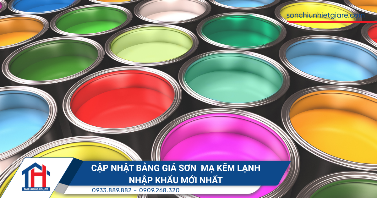 Cập nhật bảng giá sơn mạ kẽm lạnh