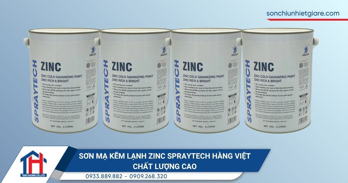 Sơn mạ kẽm lạnh Zinc Spraytech hàng Việt chất lượng cao