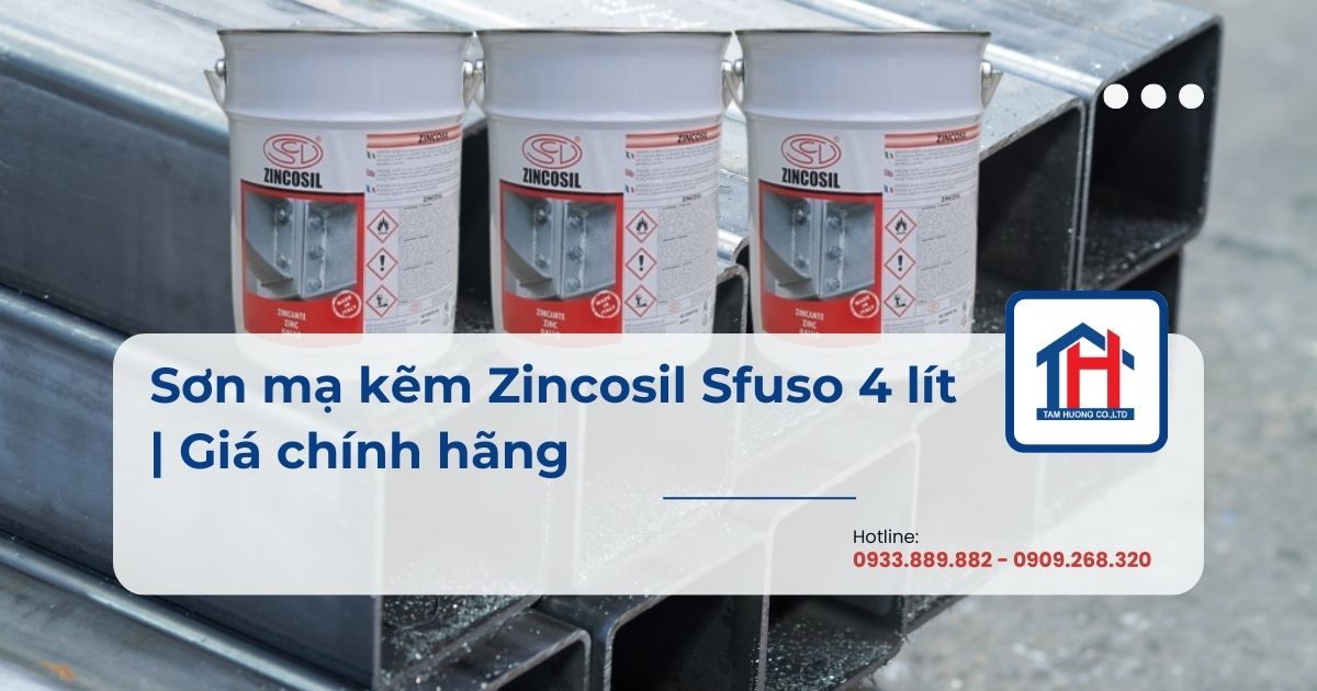 Sơn mạ kẽm Zincosil Sfuso 4 lít | Giá chính hãng