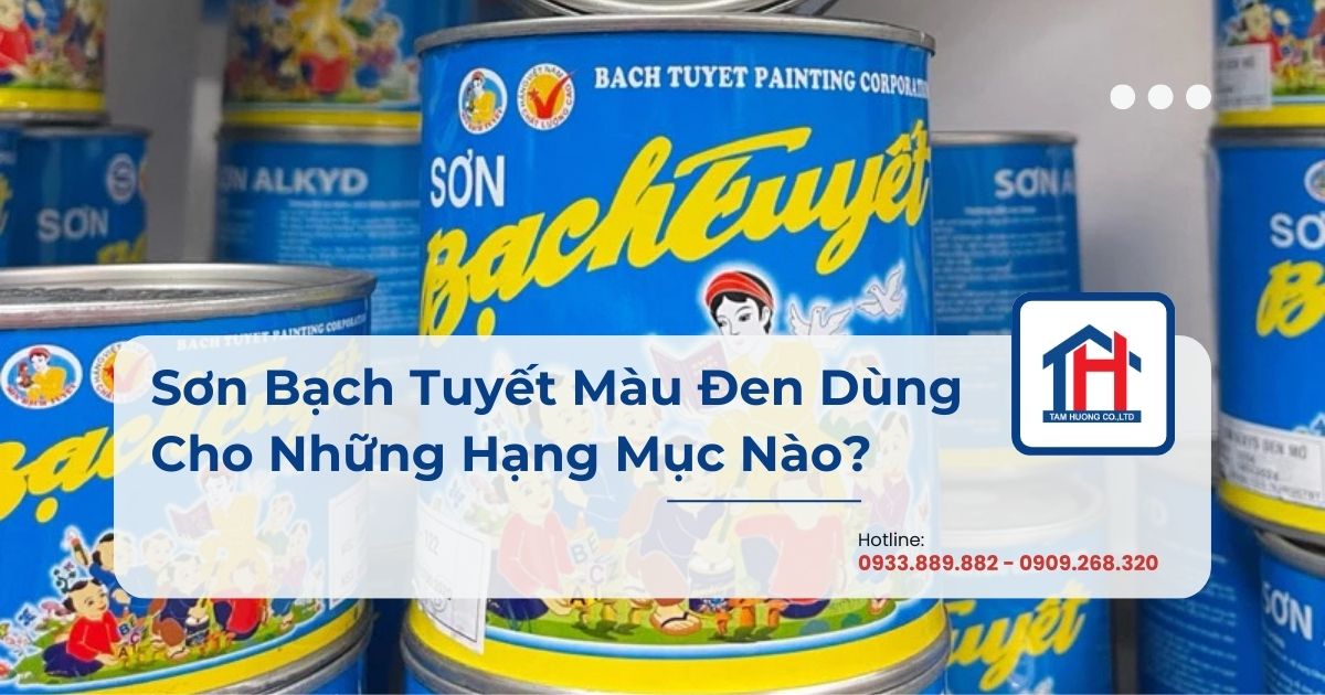 Sơn Bạch Tuyết Màu Đen Dùng Cho Những Hạng Mục Nào?