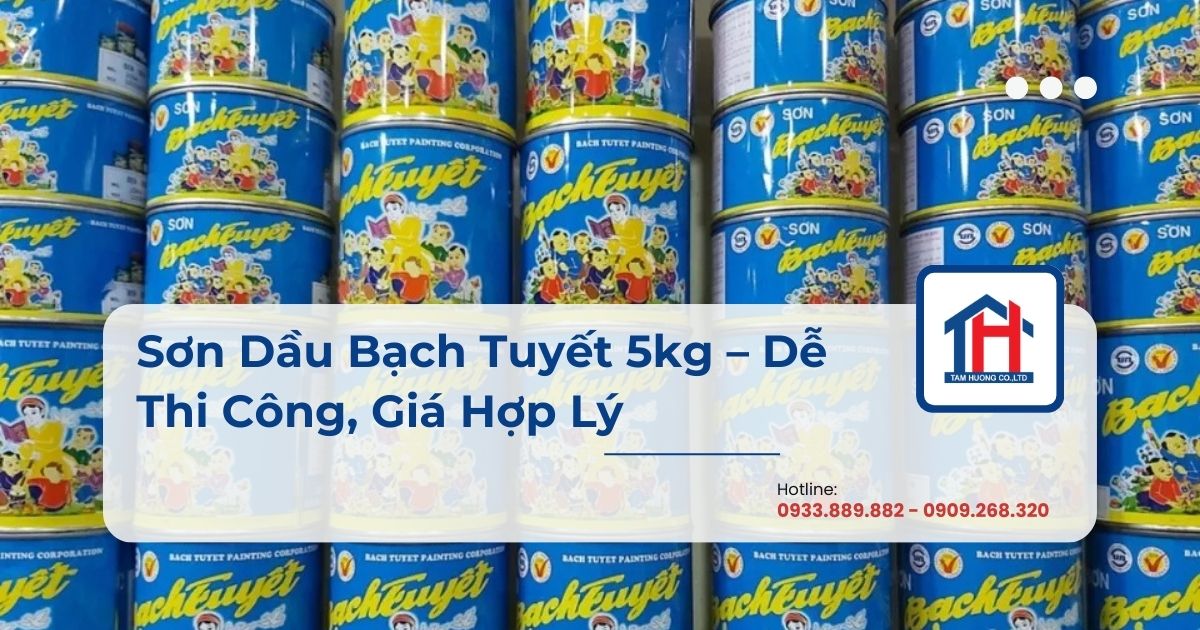 Sơn Dầu Bạch Tuyết 5kg – Dễ Thi Công, Giá Hợp Lý