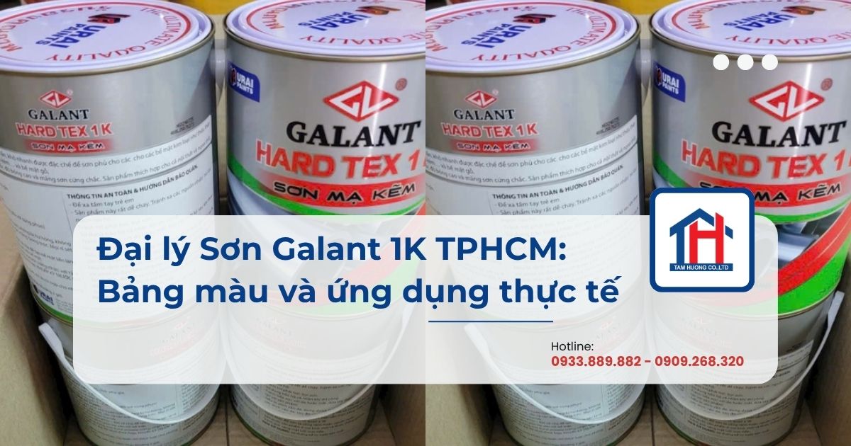 Đại lý Sơn Galant 1K TPHCM: Bảng màu và ứng dụng thực tế